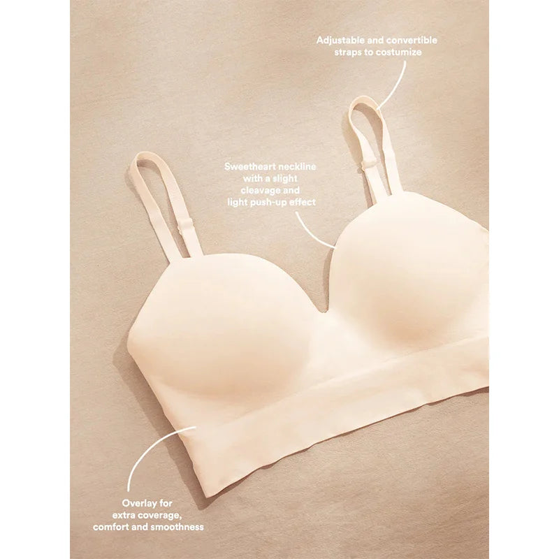 Sexy Fixed‑Cup Wireless Bra — Seamless, Supportive & Shot-Time Shaping
