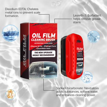 Car Glass Cleaner with Reusable Brush & Foam