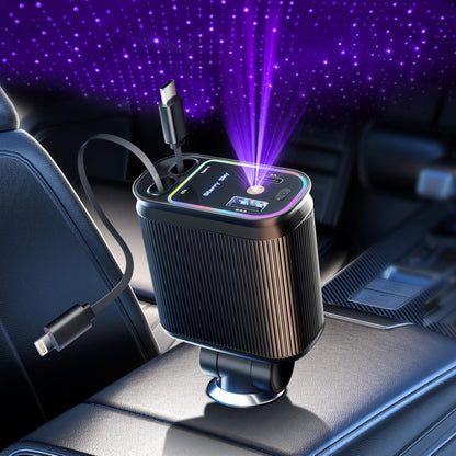 NightSky™ Retractable Fast‑Charge Car Adapter