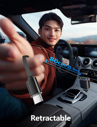NightSky™ Retractable Fast‑Charge Car Adapter