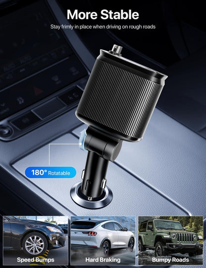 NightSky™ Retractable Fast‑Charge Car Adapter